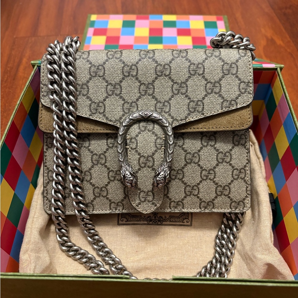 Gucci DIONYSUS MINI SHOULDER BAG - Beige